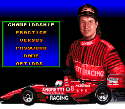 Michael Andretti's Indy Car Challenge screenshot 4 for Super Nintendo